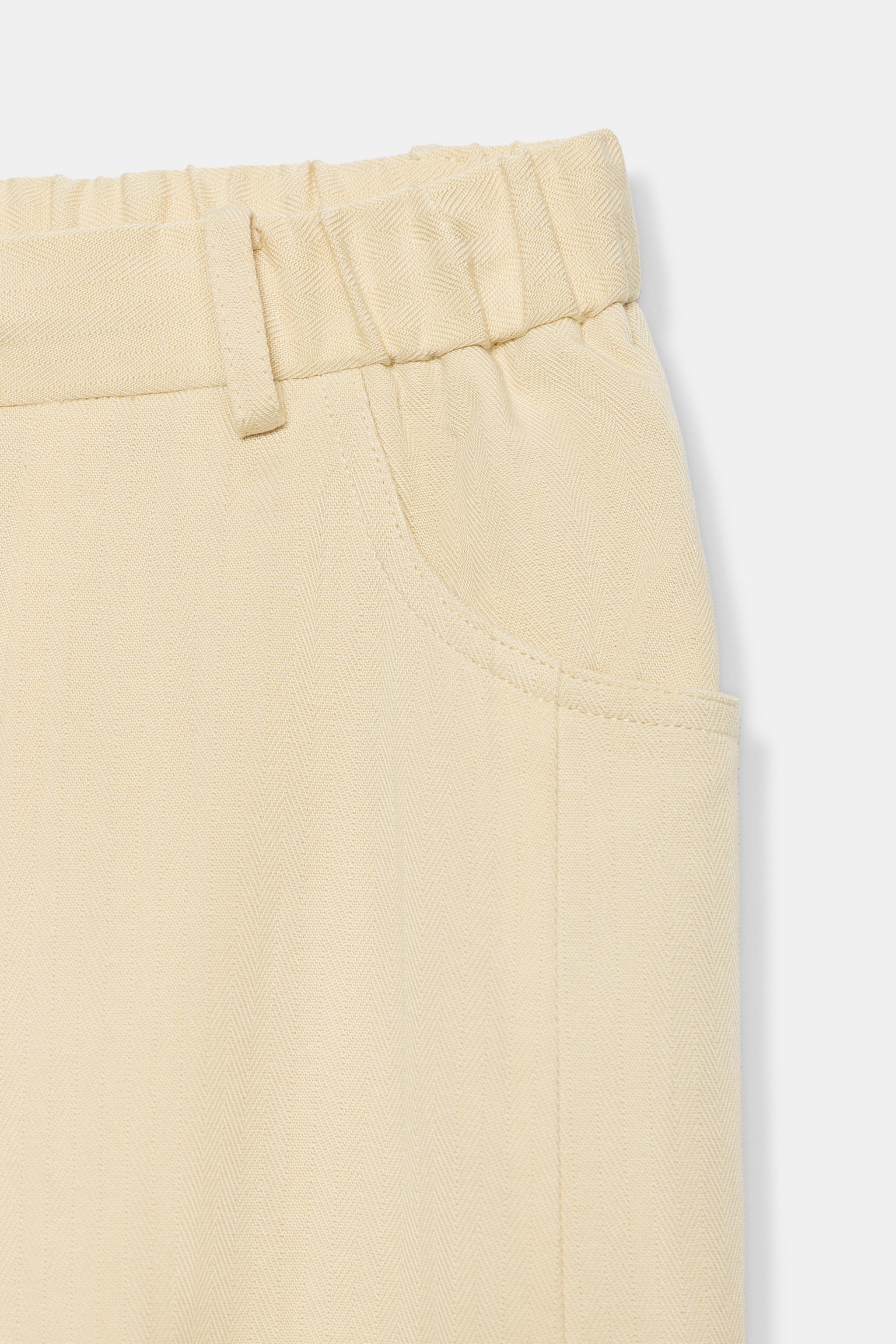 ZW COLLECTION HERRINGBONE TEXTURED PANTS